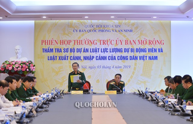 PHÓ CHỦ TỊCH QUỐC HỘI ĐỖ BÁ TỴ PHÁT BIỂU CHỈ ĐẠO TẠI PHIÊN HỌP THẨM TRA SƠ BỘ SỰ ÁN LUẬT LỰC LƯỢNG DỰ BỊ ĐỘNG VIÊN